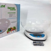 Ваги кухонні з чашею QZ-129A 5кг, електронні ваги для продуктів, ваги для зважування продуктів. Зображення №2