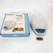 Ваги кухонні з чашею QZ-129A 5кг, електронні ваги для продуктів, ваги для зважування продуктів. Зображення №4