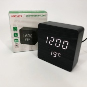 Електронний годинник з термометром та функцією активація за звуком VST-872-6, Настільний годинник з підсвічуванням. Зображення №2