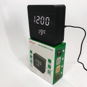Електронний годинник з термометром та функцією активація за звуком VST-872-6, Настільний годинник з підсвічуванням. Зображення №4