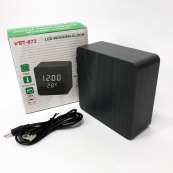 Електронний годинник з термометром та функцією активація за звуком VST-872-6, Настільний годинник з підсвічуванням. Зображення №6