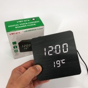 Електронний годинник з термометром та функцією активація за звуком VST-872-6, Настільний годинник з підсвічуванням. Зображення №10