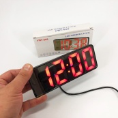 Електронний настільний LED годинник від USB VST-898-1 з будильником і термометром, Настільний LED Лід годинник. Зображення №3 Електронний настільний LED годинник від USB VST-898-1 з будильником і термометром, Настільний LED Лід годинник. Зображення №3