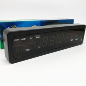 Електронний годинник Caixing СХ-808, Цифровий настільний годинник квадратний, LED Лід годинник настільний. Зображення №2