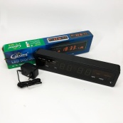 Електронний годинник Caixing СХ-808, Цифровий настільний годинник квадратний, LED Лід годинник настільний. Зображення №4