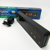 Електронний годинник Caixing СХ-808, Цифровий настільний годинник квадратний, LED Лід годинник настільний. Зображення №5