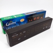 Електронний годинник Caixing СХ-808, Цифровий настільний годинник квадратний, LED Лід годинник настільний. Зображення №7