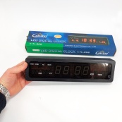 Електронний годинник Caixing СХ-808, Цифровий настільний годинник квадратний, LED Лід годинник настільний. Зображення №8