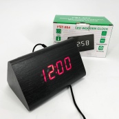 Годинник настільний VST-864 з червоним підсвічуванням, Світлодіодний настільний дорожній електронний годинник. Зображення №5