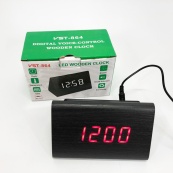 Годинник настільний VST-864 з червоним підсвічуванням, Світлодіодний настільний дорожній електронний годинник. Зображення №7
