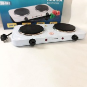 Настільна плита електрична Sea Breeze SB-063, подвійна електроплита, двокомфорочна. Колір: білий. Зображення №7