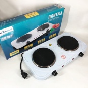 Настільна плита електрична Sea Breeze SB-063, подвійна електроплита, двокомфорочна. Колір: білий. Зображення №8