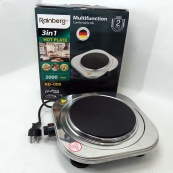 Плита електрична Rainberg RB-009 одноконфоркова настільна електроплита на одну конфорку з нержавіючої сталі. Зображення №5