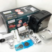 Електрична м'ясорубка Rainberg RB-673 із соковижималкою та шатківницею 9 насадок 3000W з реверсом. Зображення №13