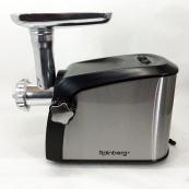 Електрична м'ясорубка Rainberg RB-673 із соковижималкою та шатківницею 9 насадок 3000W з реверсом. Зображення №17