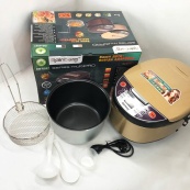 Мультиварка Rainberg RB-6207 З Фритюрницею, 12 Програм, скороварка пароварка мультиварка. Колір бежевий. Зображення №2