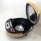 Мультиварка Rainberg RB-6207 З Фритюрницею, 12 Програм, скороварка пароварка мультиварка. Колір бежевий. Зображення №9