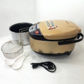 Мультиварка Rainberg RB-6207 З Фритюрницею, 12 Програм, скороварка пароварка мультиварка. Колір бежевий. Зображення №10