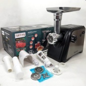 М'ясорубка Rainberg RB-672 3000W електрична з реверсом та соковижималкою, м'ясорубка електрична метал. Зображення №12