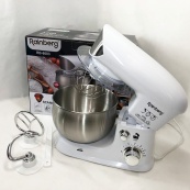 Електричний планетарний міксер тістоміс Rainberg RB-8083 3200 Вт з насадками. Колір: білий. Зображення №8