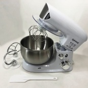 Електричний планетарний міксер тістоміс Rainberg RB-8083 3200 Вт з насадками. Колір: білий. Зображення №11