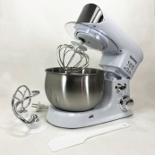 Електричний планетарний міксер тістоміс Rainberg RB-8083 3200 Вт з насадками. Колір: білий. Зображення №12