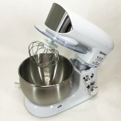 Електричний планетарний міксер тістоміс Rainberg RB-8083 3200 Вт з насадками. Колір: білий. Зображення №13