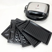 Мультимейкер Rainberg RB-5408 4 в 1 вафельница, бутербродница, орешница, гриль 2200 Вт электрогриль. Изображение №2