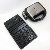 Мультимейкер Rainberg RB-5408 4 в 1 вафельница, бутербродница, орешница, гриль 2200 Вт электрогриль. Изображение №5