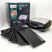 Мультимейкер Rainberg RB-5408 4 в 1 вафельница, бутербродница, орешница, гриль 2200 Вт электрогриль. Изображение №10