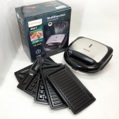 Мультимейкер Rainberg RB-5408 4 в 1 вафельница, бутербродница, орешница, гриль 2200 Вт электрогриль. Изображение №11