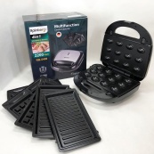 Мультимейкер Rainberg RB-5408 4 в 1 вафельница, бутербродница, орешница, гриль 2200 Вт электрогриль. Изображение №14