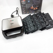 Мультимейкер RAF R.552 – 7 в 1: вафельниця, гриль, сендвічниця, пончики, горіхи, кекси, печиво, 800 Вт. Зображення №5