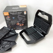 Мультимейкер RAF R.552 – 7 в 1: вафельниця, гриль, сендвічниця, пончики, горіхи, кекси, печиво, 800 Вт. Зображення №15