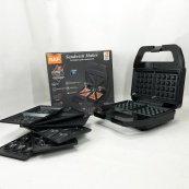 Мультимейкер RAF R.552 – 7 в 1: вафельниця, гриль, сендвічниця, пончики, горіхи, кекси, печиво, 800 Вт. Зображення №17