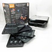 Мультимейкер RAF R.552 – 7 в 1: вафельниця, гриль, сендвічниця, пончики, горіхи, кекси, печиво, 800 Вт. Зображення №21