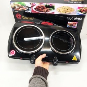 Електрична настільна плита Domotec MS-5852 2 конфорки склокерамічна 1200 Вт. Зображення №3