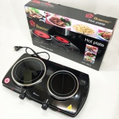 Електрична настільна плита Domotec MS-5852 2 конфорки склокерамічна 1200 Вт. Зображення №4