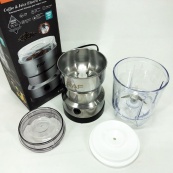 Кавомолка - блендер RAF R.7126 із нержавіючої сталі 300 Вт подрібнювач кавових зерен фруктів. Зображення №10