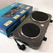 Настільна плита електрична Sea Breeze SB-065 2500 Вт, Електроплита подвійна, двоконфоркова настільна. Зображення №7