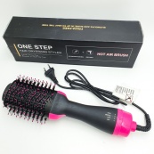 Фен Щітка гребінець 3в1 One step Hair Dryer 1000 Вт 3 режими випрямляч для укладання волосся стайлер з функцією іонізації. Зображення №4