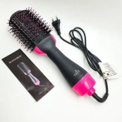 Фен Щітка гребінець 3в1 One step Hair Dryer 1000 Вт 3 режими випрямляч для укладання волосся стайлер з функцією іонізації. Зображення №15