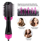 Фен Щітка гребінець 3в1 One step Hair Dryer 1000 Вт 3 режими випрямляч для укладання волосся стайлер з функцією іонізації. Зображення №16