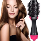 Фен Щітка гребінець 3в1 One step Hair Dryer 1000 Вт 3 режими випрямляч для укладання волосся стайлер з функцією іонізації. Зображення №22