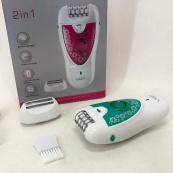 Епілятор VGR V-722 акумуляторний 2 швидкості 32 пінцети з насадками, депілятор для волосся. Колір: зелений. Зображення №2 Епілятор VGR V-722 акумуляторний 2 швидкості 32 пінцети з насадками, депілятор для волосся. Колір: зелений. Зображення №2