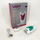 Епілятор VGR V-722 акумуляторний 2 швидкості 32 пінцети з насадками, депілятор для волосся. Колір: зелений. Зображення №7 Епілятор VGR V-722 акумуляторний 2 швидкості 32 пінцети з насадками, депілятор для волосся. Колір: зелений. Зображення №7