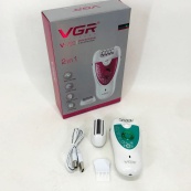 Епілятор VGR V-722 акумуляторний 2 швидкості 32 пінцети з насадками, депілятор для волосся. Колір: зелений. Зображення №9 Епілятор VGR V-722 акумуляторний 2 швидкості 32 пінцети з насадками, депілятор для волосся. Колір: зелений. Зображення №9