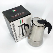 Гейзерна кавоварка UNIQUE UN-1903 на 9 чашок з нержавіючої сталі, гейзер для кави, кавник гейзерний. Зображення №7