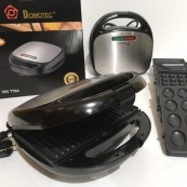 Мультипекарь вафельница бутербродница сендвичница гриль электрическая 4 в 1 с формами Domotec MS-7704. Изображение №2 Мультипекарь вафельница бутербродница сендвичница гриль электрическая 4 в 1 с формами Domotec MS-7704. Изображение №2