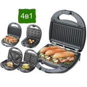 Мультипекарь вафельница бутербродница сендвичница гриль электрическая 4 в 1 с формами Domotec MS-7704. Изображение №6 Мультипекарь вафельница бутербродница сендвичница гриль электрическая 4 в 1 с формами Domotec MS-7704. Изображение №6